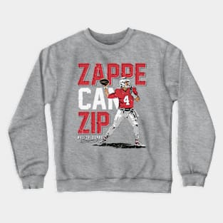 Bailey Zappe New England Zappe Can Zip Crewneck Sweatshirt